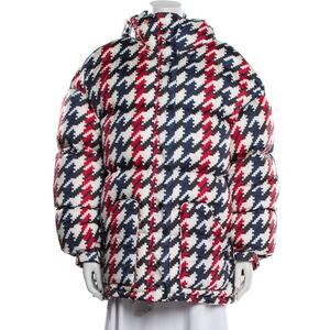 ❤️Perfect Moment Nylon Houndstooth Print Down Ski Coat❤️